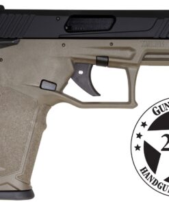 TaurusTX 22 Hard Anodized Black 22 LR OD Green Polymer Frame 16-Round With Manual Safety